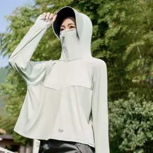 Women's Casual UV Protection Sun Protection Clothing Lightweight Breathable Hooded Jacket Long Sleeve Solid Color Summer Outdoor Coat