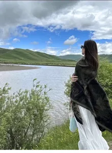 Mujer Otoño Invierno Viaje Chal Al Aire Libre Escénico Capa Cálida Moda Envolver Bufanda