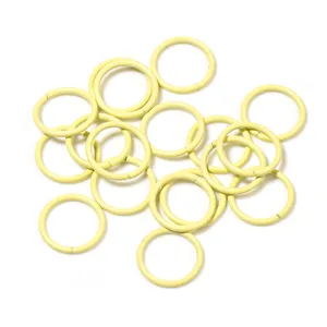 Colorful metal jump rings for DIY jewelry making, ideal for handmade bracelets and crafts.
