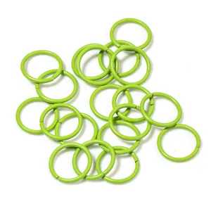 Colorful open jump rings metal circles for DIY jewelry making handmade bracelets craft parts.
