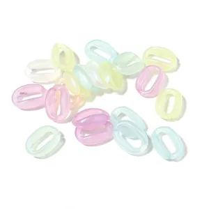 Translucent acrylic open chain links for DIY glasses chains, earrings, and cute hair clips.