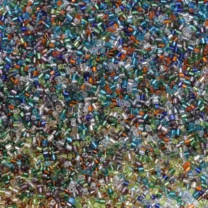 Gros 2.5 mm courtes perles de rocaille en verre mélange coloré matériel pour bricolage