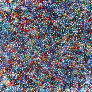 Transparent silver-lined glass seed beads 2mm colorful DIY bracelet necklace jewelry making supplies
