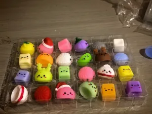 Cute squishy toys blind box set, slow rebound decompression toys for kids and stress relief.