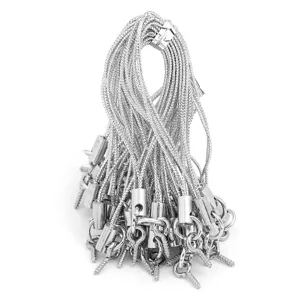Cordon métallique tissé fait main DIY avec vis à œil accessoires pour téléphone portable pack