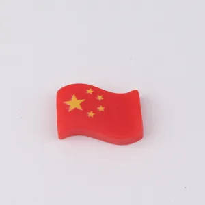 Resin Chinese national flag shape DIY accessory for phone case and hair clip decoration.