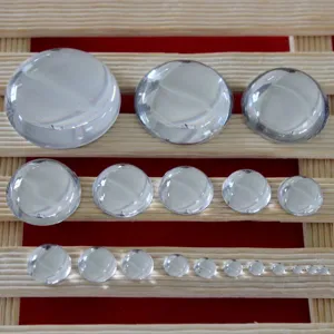 Pierres Gemmes Acryliques Transparentes Demi-Rondes Dos Plat Pour Fabrication Bijoux DIY Artisanat Fait Main Accessoires Décoratifs