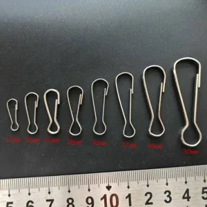 Metal gourd hooks keychains hardware accessories assorted sizes 17mm to 50mm set new