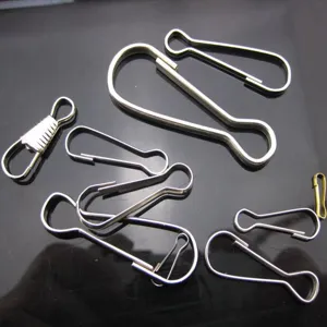 Metal snap hooks set, keychain clips and gourd buckles for bags hardware accessories