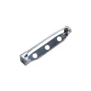 Silver metal brooch safety pin back finding base DIY handmade jewelry making accessory