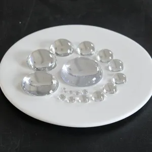 Strass acrylique dos plat transparents cabochons demi-ronds pour loisirs créatifs fabrication bijoux