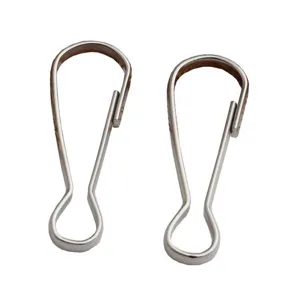 Metal pear-shaped hook bag hardware accessories connector for key rings main product view.