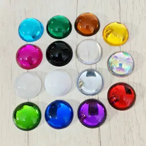 25mm ακρυλικά στρασάκια επίπεδη πλάτη cabochons πολύτιμων λίθων αξεσουάρ DIY χειροτεχνίας σε λεπτομέρεια