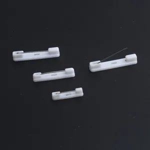 Epingles de surete en plastique blanc dos de badge nom broche accessoires DIY creation