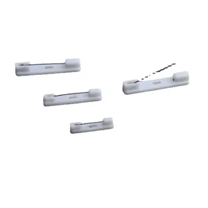 Épingles de badge en plastique blanc broches accessoires de bricolage vue principale