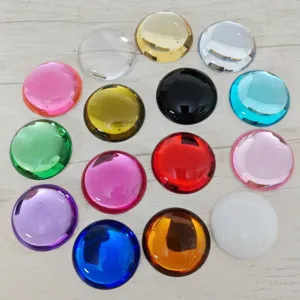DIY Acryl Cabochons 35mm bunte flache Harz Edelsteine fur handgemachte Schmuckherstellung