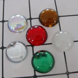 25mm επίπεδα ακρυλικά θόλος cabochons πολύχρωμα DIY κοσμήματα χειροτεχνία πολύτιμοι λίθοι