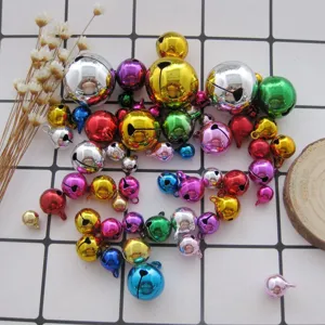 Multicolor Metal Small Bell Charms For DIY Jewelry Craft Making Pet Collar Dancing Decoration Glossy Paint Round Jingle Bells