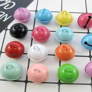 DIY jelly color painted metal bells 22mm colorful pet bells handmade jewelry making.