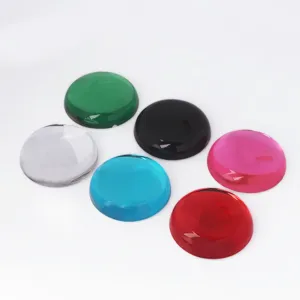 DIY cabochon piatti in acrilico fatti a mano pietre preziose per accessori di gioielleria 40mm