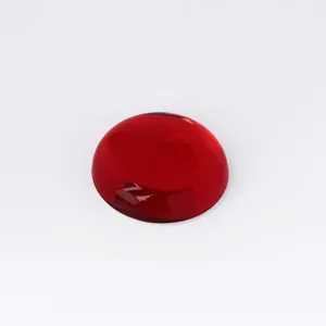 Cabochon piatto in acrilico rosso da 40mm patch di gemme per gioielli fatti a mano