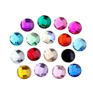 14mm flache runde Acryl Strasssteine fur DIY handgemachte Schmuck Accessoires Basteln
