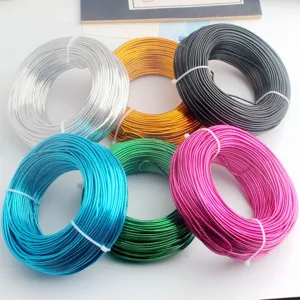 Colorful Soft Aluminum Wire For DIY Handmade Crafts Modeling Bonsai Skeleton Humanoid Framework Materials Electrophoretic Colored Metallic Craft Wire