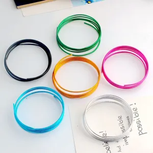 Colorful soft aluminum wire for DIY craft jewelry making and bonsai skeleton shaping display