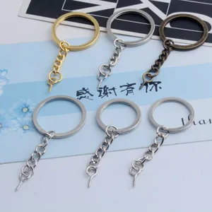 DIY matériel fait main anneau de porte-clés en métal avec œillet pour argile artisanat