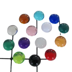 Colorful flatback acrylic resin gem cabochons for DIY jewelry making and craft decoration.