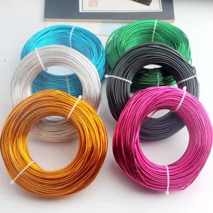 Colorful craft aluminum wire rolls for DIY handmade art bonsai shaping and jewelry making