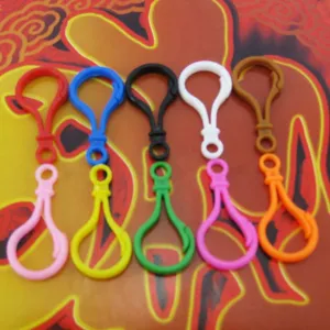 DIY plastic colorful keychain lobster clasps hook multi color DIY jewelry making accessories