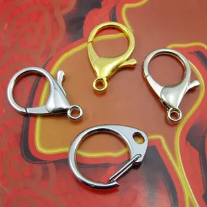 Fermoir Mousqueton en Alliage Boucle en D Accessoires de Création de Bijoux DIY Matériel pour Sacs Crochet de Porte-Clés