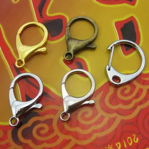 Gros mousquetons en alliage metallique crochets porte-cles pour accessoires bijoux