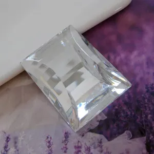 Transparenter rechteckiger Acryl Flachrücken Strassstein DIY Schmuck Zubehör Diamant.