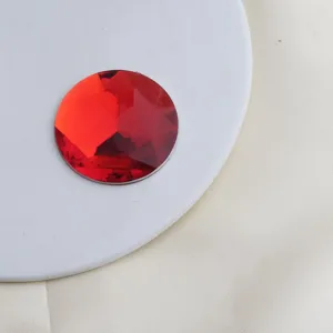 Strass acrilico piatto rosso gemme artigianato fai da te cristalli sfaccettati accessori.
