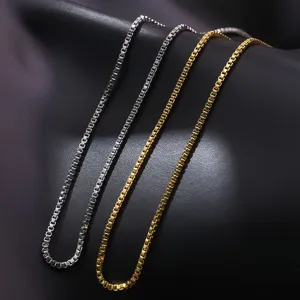 Roestvrijstalen Box Ketting 1.2mm Titanium Stalen Halsketting Sieraden voor Vrouwen.
