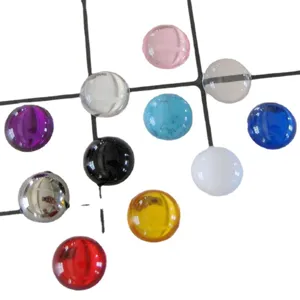 15mm Cabochon Piatti in Acrilico Gemme Rotonde DIY Gioielli Artigianat Decorazione Colori Assortiti