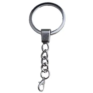 Portachiavi in metallo con moschettone accessorio di ferramenta DIY per gioielli fatti a mano.