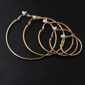 Gouden orenring set grote maat metaal eenvoudige oorbellen voor vrouwen mode sieraden
