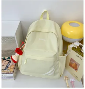 Lichtgehele casual rugzak voor dames, grote capaciteit schooltas voor dagelijks gebruik.