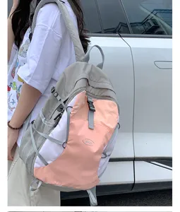 Casual outdoor travel backpack with large capacity, multi-pocket design, durable waterproof fabric.