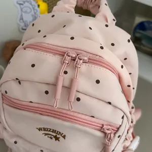 Japanse stijl roze polkadot rugzak grote capaciteit schooltas voor studenten leuk