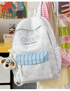 Japanischer süßer Fareblock Schulrucksack große Kapazität Studenten lässiger Rucksack