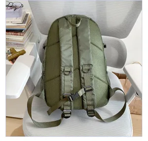 Lightweight foldable outdoor hiking backpack with breathable mesh back and adjustable straps.