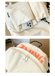 Großer Kapazität Canvas Rucksack für Reisen und lässige Outdoorsportarten, stilvoll.