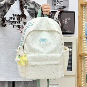 Koreaanse stijl grote capaciteit studentenrugzak met schattig sterrenpatroon, schooltas.