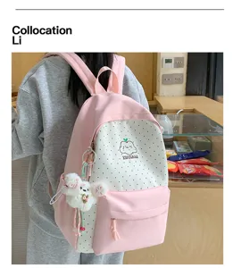 Japanse schattige geprinte rugzak grote capaciteit casual schooltas voor studenten