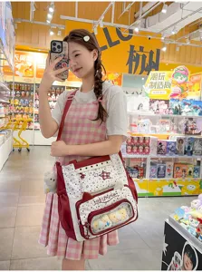 Leuke grote transparante ita tas zoete stijl crossbody schoudertas voor meisjes en dames