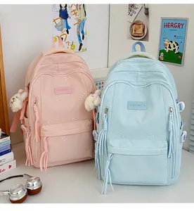 Leuke schoolrugzak voor meisjes grote capaciteit canvas boekentas schattig ontwerp dagrugzak